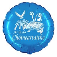 Irish Confirmation Blue 18" Foil Balloon UNPACKAGED