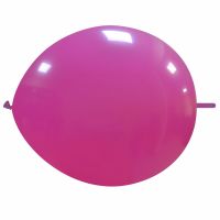Fuchsia 12" Linking Cattex Latex Balloon 50Ct