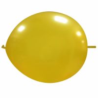 Gold Metallic 12" Linking Cattex Latex Balloons 50Ct. 