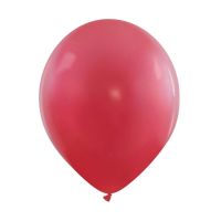 Strawberry Red Fashion Metallic Cattex 12" Latex Balloons 100ct