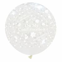 On My Confirmation 32" Clear Giant Latex Balloon