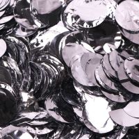 Metallic Silver Dots Foil Confetti (100g)