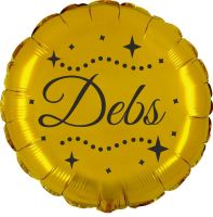 Debs Gold 18" Foil Balloon UNPACKAGED