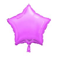 Pastel Pink - Star Shape - 18" foil balloon (Pack of 12, Flat)