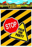 Construction Party Loot Bags 8CT.