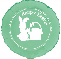 Easter Bunny Mint Green 18" Foil Balloon (UNPACKAGED)