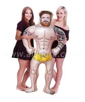 Eddy Hunk 5ft Inflatable Man 1ct
