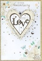 Anniversary Wishes - For A Special Couple - Pack Of 12