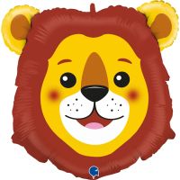 Lion Head 29" Animals Supershape Foil Balloon 