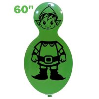 Giant Christmas Elf Doll Latex Balloon 1ct