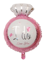 "I Do" Wedding Ring 34" Supershape Foil Balloon (unpackaged)