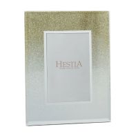 Glass Gold Glitter Photo Frame 5"X7"