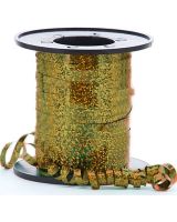 Gold Holographic Curling Ribbon 5mm x 250m