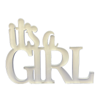 It's A Girl Mosaic Balloon Frame 150cm - Nikoloon