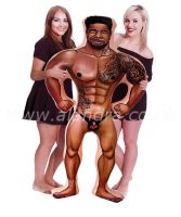 Javon Hunk 5ft Inflatable Man 1ct