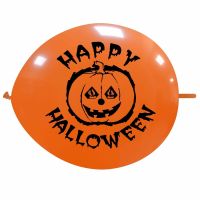 Halloween Pumpkin 13" Printed Latex Balloons 25CT