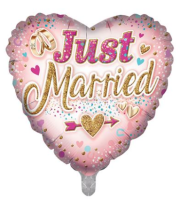 Just Married Traditional 18" Foil Balloon