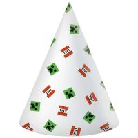 Minecraft Paper Hats 6Ct
