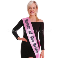 Mother Of The Bride Pink - Hen Party Sash 1ct