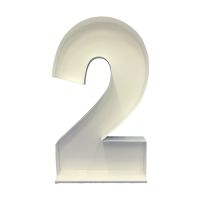 Number 2 Mosaic Balloon Frame 120cm - Nikoloon