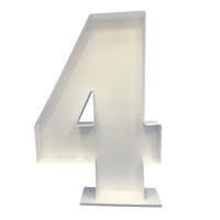 Number 4 Mosaic Balloon Frame 120cm - Nikoloon