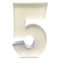 Number 5 Mosaic Balloon Frame 120cm - Nikoloon