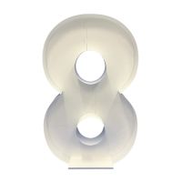 Number 8 Mosaic Balloon Frame 120cm - Nikoloon