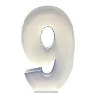 Number 9 Mosaic Balloon Frame 120cm - Nikoloon