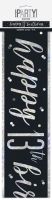Black/Silver Glitz Age 13 Happy Birthday Foil Banner 9ft