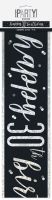 Black/Silver Glitz Age 30 Happy Birthday Foil Banner 9ft