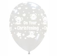 Baby Koala 12" 'On Your Christening' Clear 50ct Latex