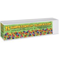Rainbow Flower Leis 40" (Box of 25)