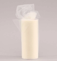 6" Ivory Tulle (15cm x 23m)