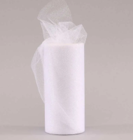 6" Iridescent Glitter Tulle (15cm x 23m)