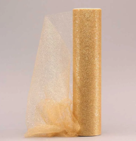 12" Gold Glitter Tulle (30cm x 23)