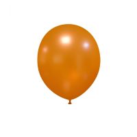 6" Metal Orange Latex 100Ct