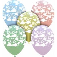 Superior 11" Rainbow Clouds Latex 25ct 