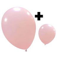 Light Pink Standard Cattex 12" & 5" Latex Balloons 100Ct in both sizes