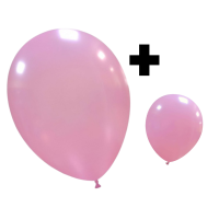 Pink Standard Cattex 12" & 5" Latex Balloons 100Ct in both sizes