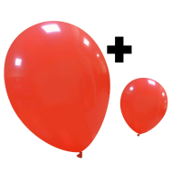 Light Red Standard Cattex 12" & 5" Latex Balloons 100Ct in both sizes