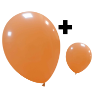 Peach Standard Cattex 12" & 5" Latex Balloons 100Ct in both sizes