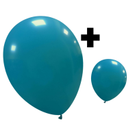 Turquoise Standard Cattex 12" & 5" Latex Balloons 100Ct in both sizes