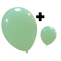 Mint Green Matte Standard Cattex 12" & 5" Latex Balloons 100Ct in both sizes