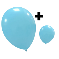 Sky Blue Standard Cattex 12" & 5" Latex Balloons 100Ct in both sizes