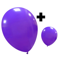 Purple Standard Cattex 12" & 5" Latex Balloons 100Ct in both sizes