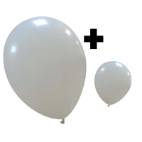 Grey Standard Cattex 12" & 5" Latex Balloons 100Ct in both sizes