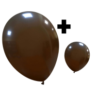 Brown Standard Cattex 12" & 5" Latex Balloons 100Ct in both sizes