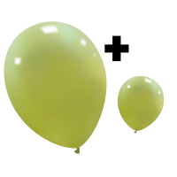 Pistachio Standard Cattex 12" & 5" Latex Balloons 100Ct in both sizes