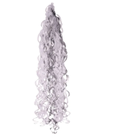 Metallic Silver / White Twirlz Balloon Tail