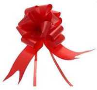 Red Pull Bow 50mm - Pack of 20